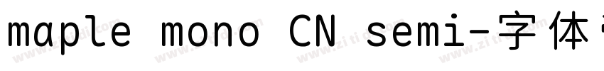 maple mono CN semi字体转换
